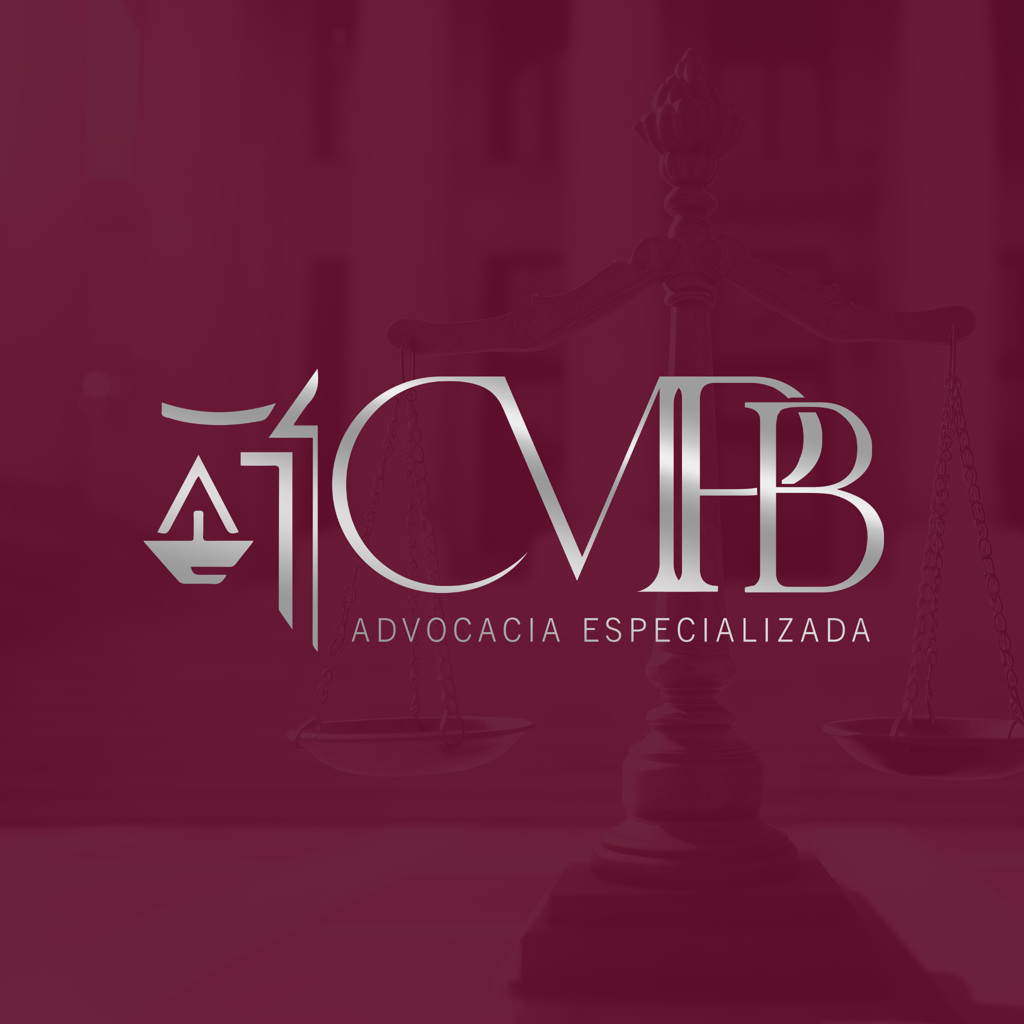 Identidade visual CMPB com balança da Justiça